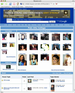 PAC myspace group page