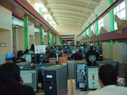 pac students using computers in the LRC