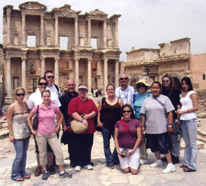 The Library of Celsus in Ephesus was a highlight for students on the Turkey Study Abroad.