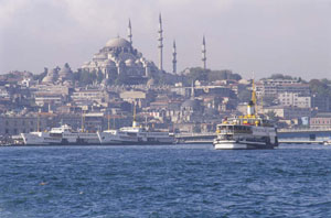 Hagia Sophia, which the group visited in Istanbul, is considered the heighth of Byzantine architecture.