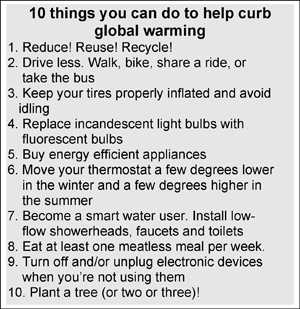 tips on going green