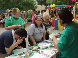 Go Green!&iexcl;Viva Verde! Committee teaches PAC green living at PACFEST.