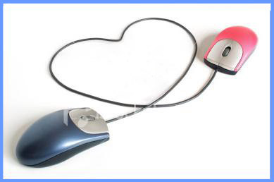 photo: computer mice in love