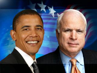 Presidential nominee's Barack Obama and John McCain : Photo Courtesy of www.winknews.com