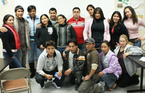 The ESOL students of the Fall 2008 semester. Photo by Sylvia Hernandez