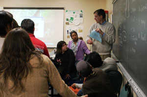 The ESOL students of the Fall 2008 semester. Photo by Sylvia Hernandez