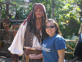 This is Amanda at Disneyland.