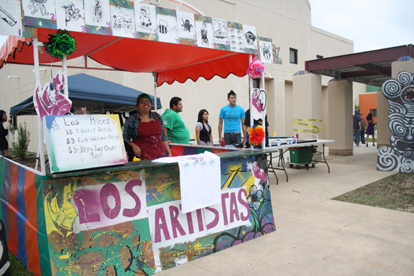 PAC Art club booth
