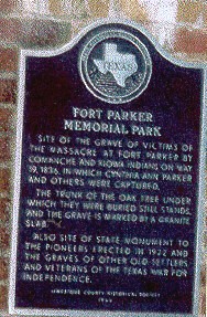 Fort Parker Marker